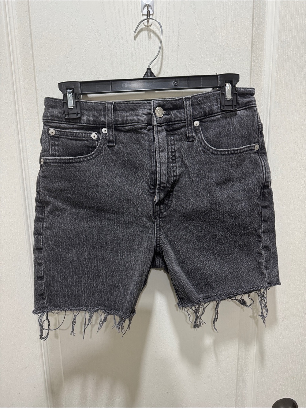 Madewell The Perfect Vintage Jean Cutoff Shorts Gray Wash Size 26P